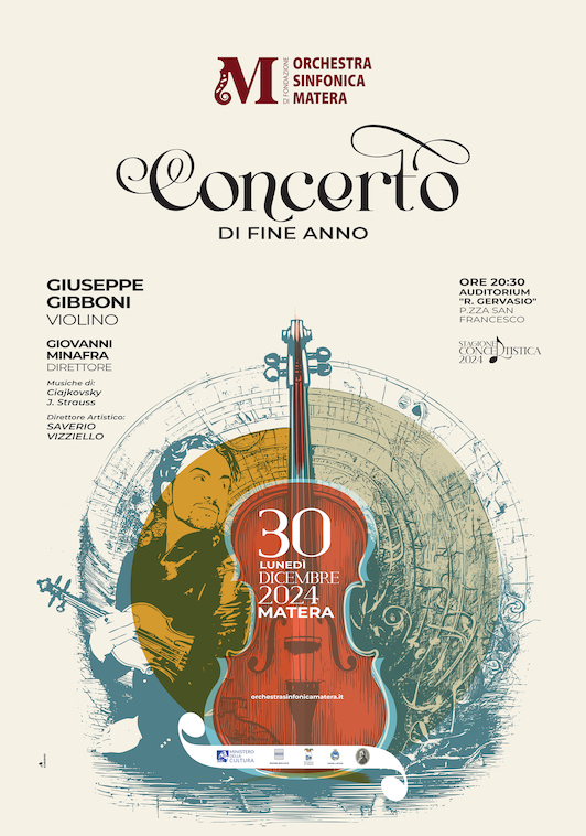 OSM locandina concerto di fine anno a Matera