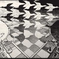 Maurits Cornelis Escher Giorno e notte, Febbraio 1938